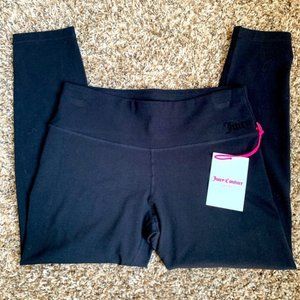 NWT Juicy Couture Sport Black Work Out Stretchy Leggings